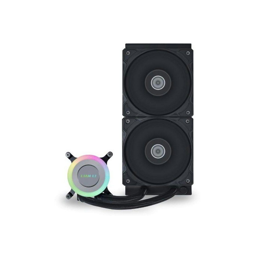 A large main feature product image of Lian Li Galahad II Lite 240mm Performance AIO Liquid CPU Cooler (Black)