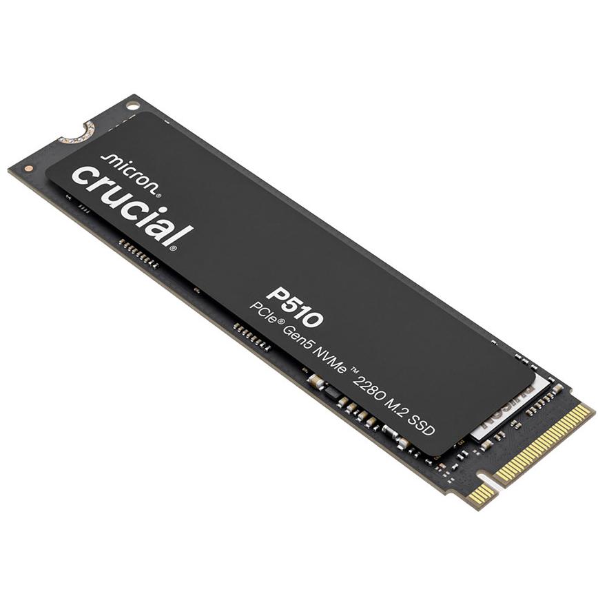 A large main feature product image of Crucial P510 PCIe Gen5 NVMe M.2 SSD - 1TB