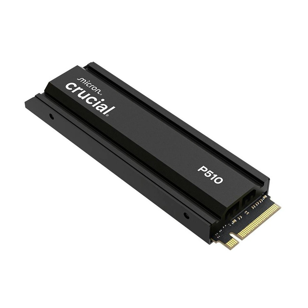 A large main feature product image of Crucial P510 w/ Heatsink PCIe Gen5 NVMe M.2 SSD - 1TB