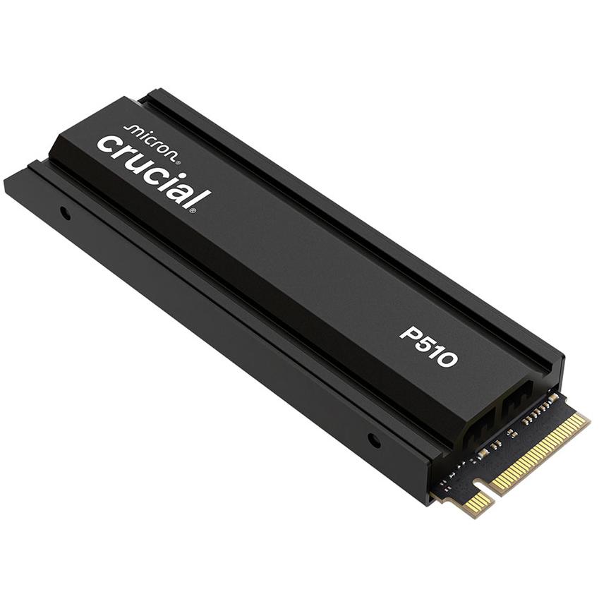 A large main feature product image of Crucial P510 w/ Heatsink PCIe Gen5 NVMe M.2 SSD - 2TB