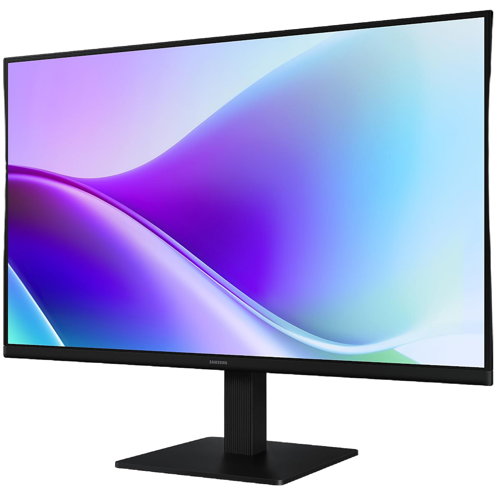 A large main feature product image of Samsung Essential S3 S32GF - 27" 1080p 120Hz IPS Monitor
