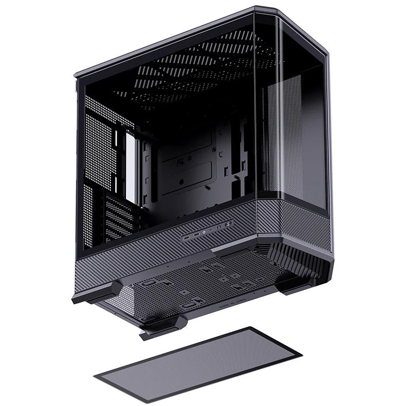 A large main feature product image of Jonsbo D400 Mid Tower Case (Black)