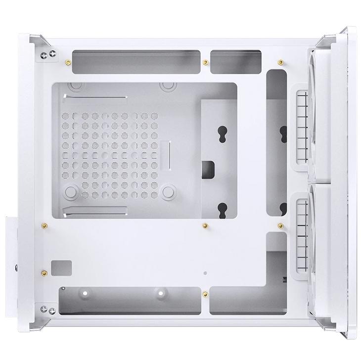 A large main feature product image of Jonsbo V12 23L Compact Micro Tower Case (White)