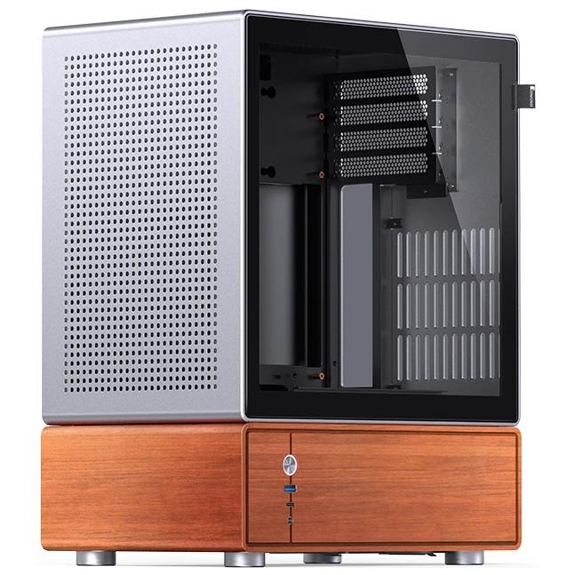 A large main feature product image of Jonsbo T7 25.8L Compact Micro Tower Case (Silver)