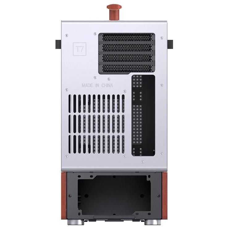 A large main feature product image of Jonsbo T7 25.8L Compact Micro Tower Case (Silver)