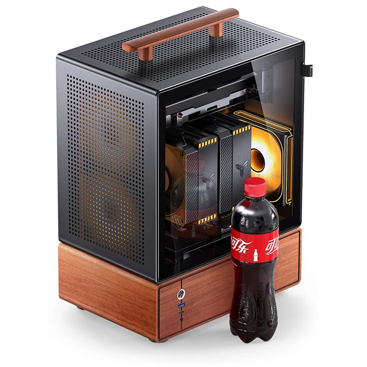 A large main feature product image of Jonsbo T7 25.8L Compact Micro Tower Case (Black)