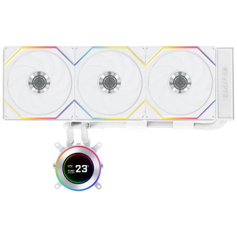 Lian Li Hydroshift II LCD-C 360TL - 360mm AIO Liquid CPU Cooler (White)