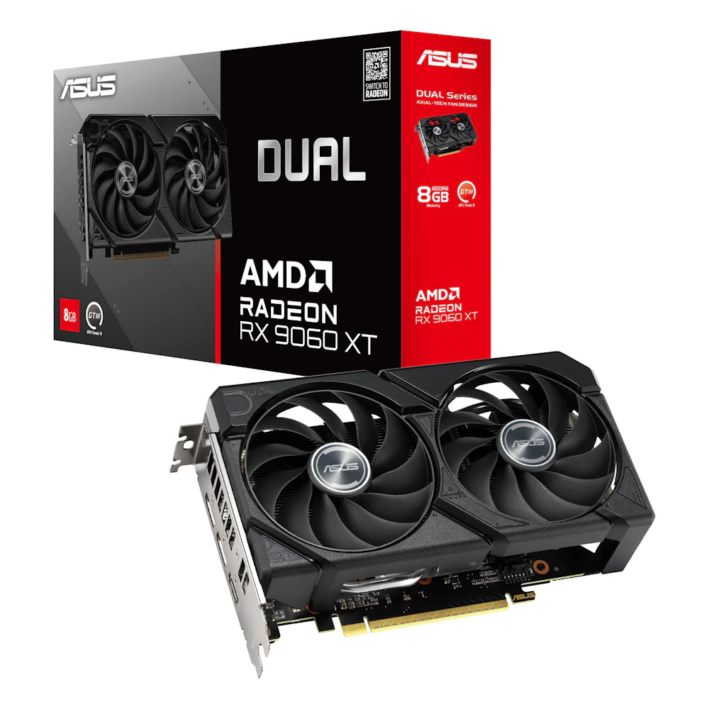 ASUS Radeon RX 9060 XT Dual 8GB GDDR6
