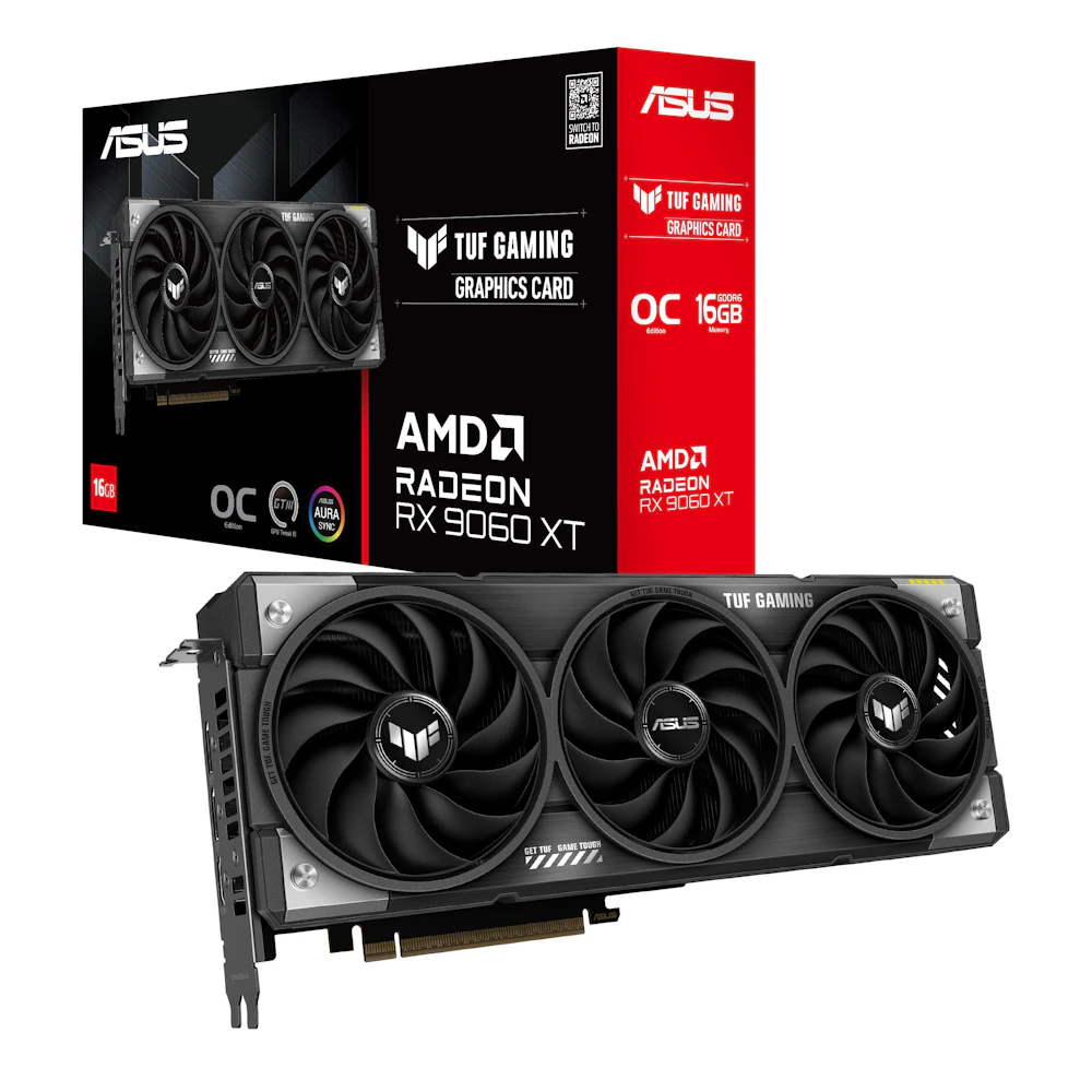 ASUS Radeon RX 9060 XT TUF Gaming OC 16GB GDDR6