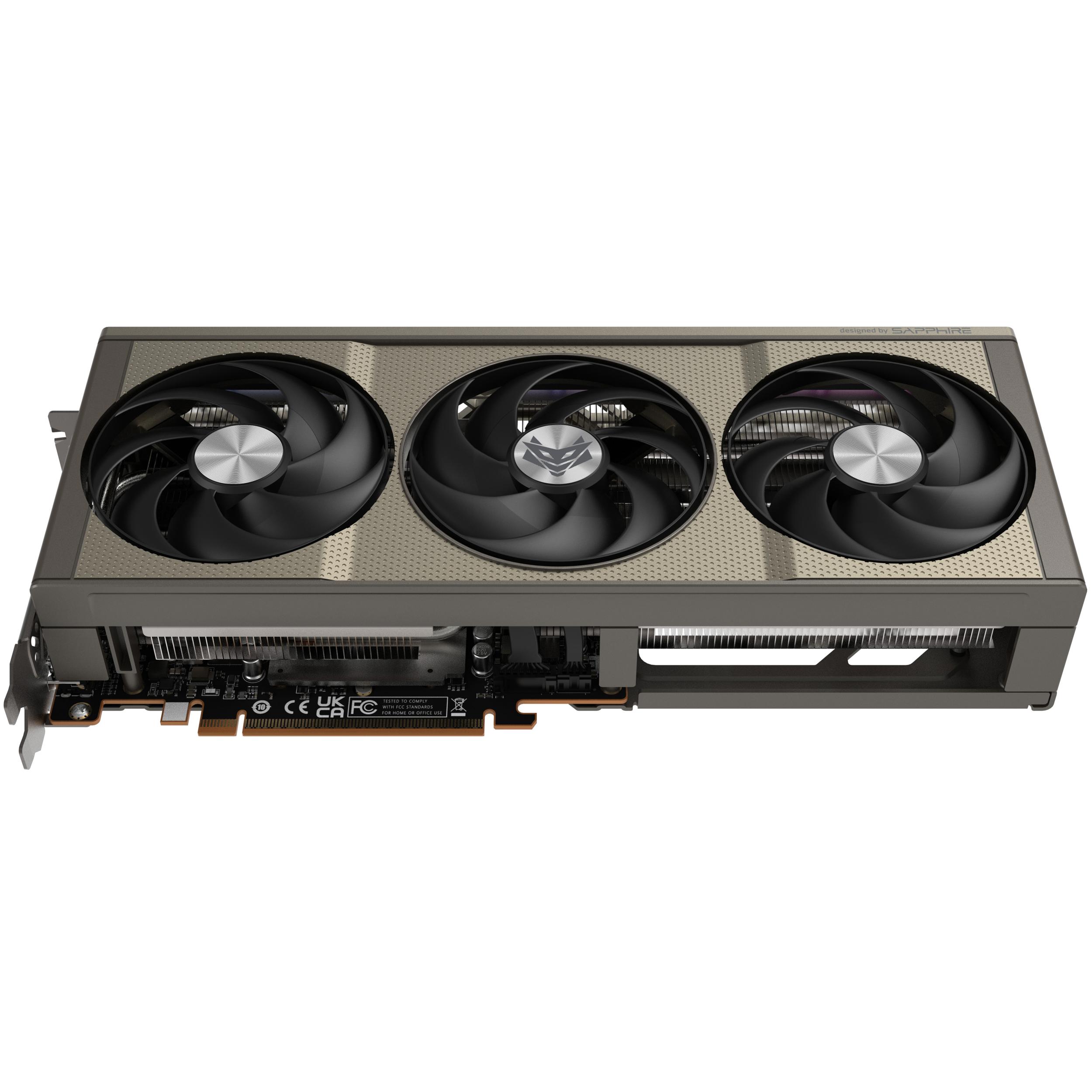 A large main feature product image of SAPPHIRE NITRO+ Radeon RX 9060 XT 16GB GDDR6