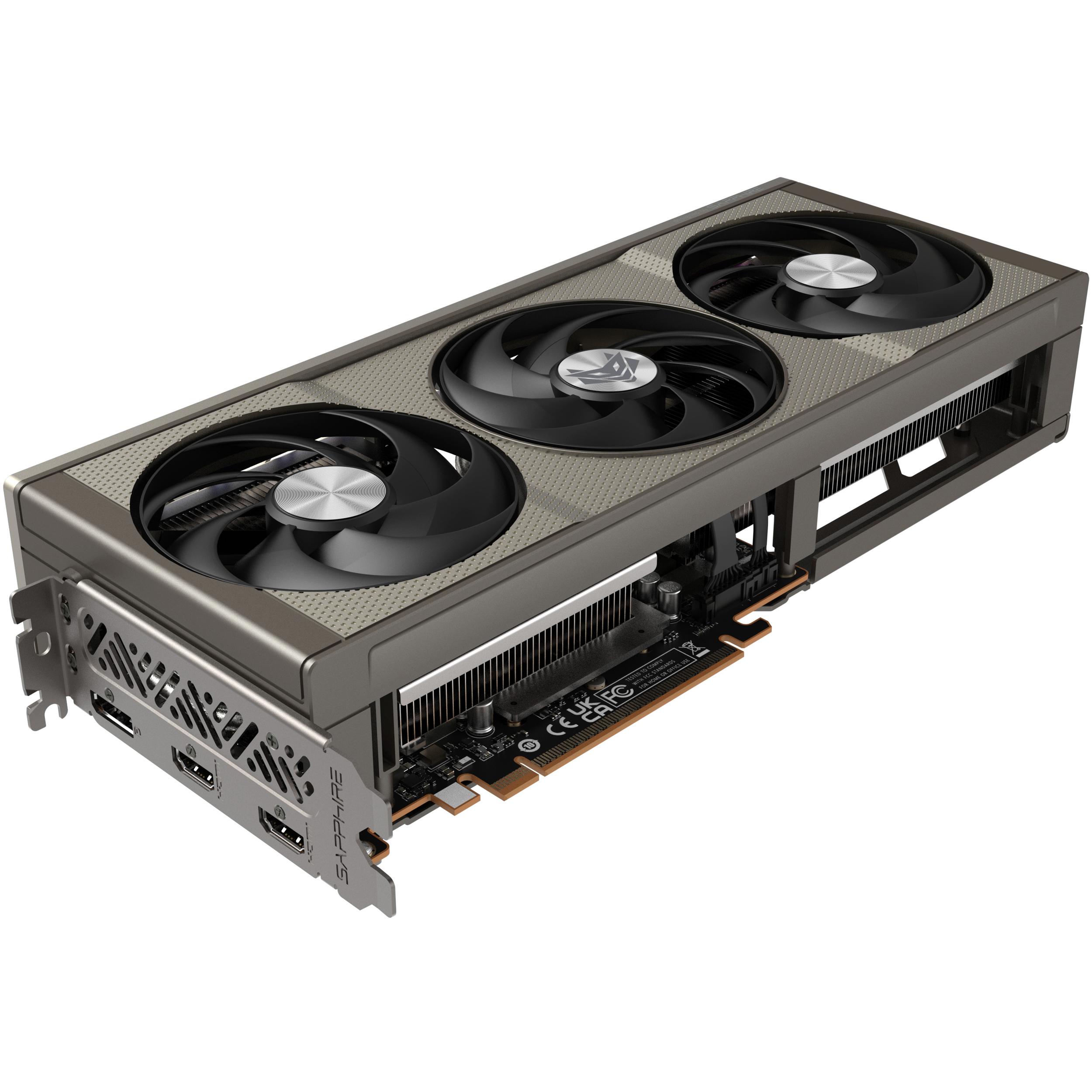 A large main feature product image of SAPPHIRE NITRO+ Radeon RX 9060 XT 16GB GDDR6