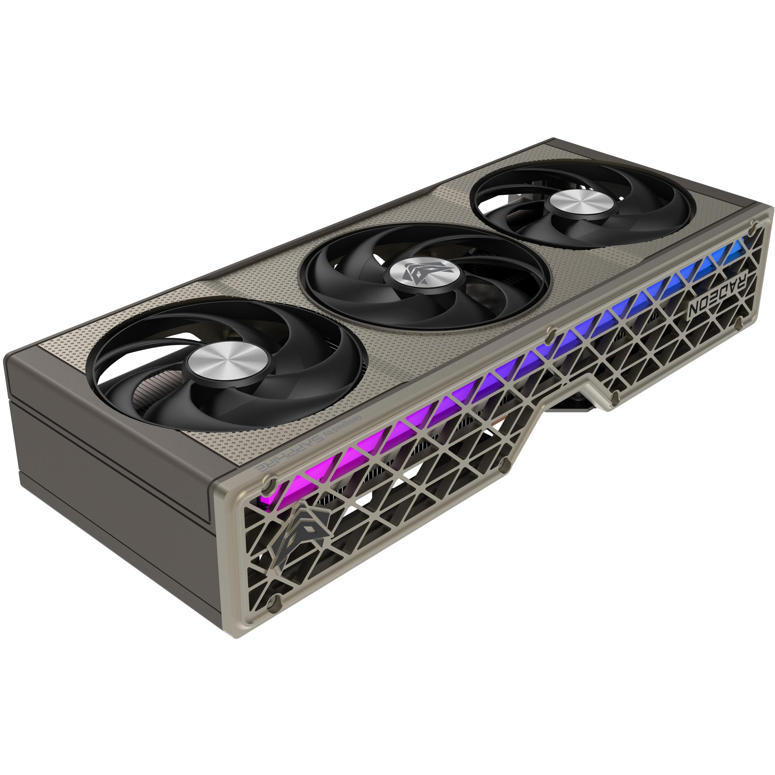 A large main feature product image of SAPPHIRE NITRO+ Radeon RX 9060 XT 16GB GDDR6