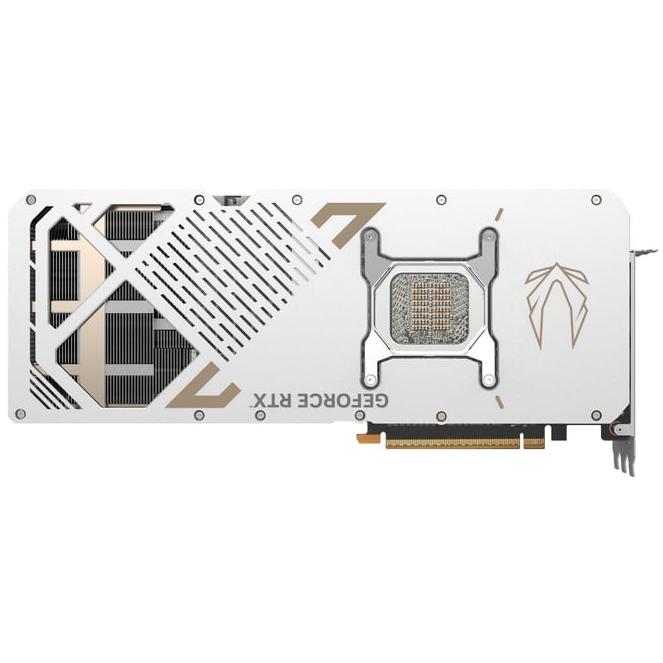 A large main feature product image of ZOTAC Gaming GeForce RTX 5090 Solid OC 32GB GDDR7 - White