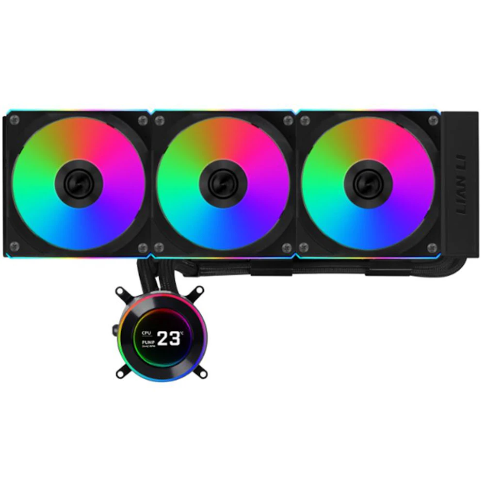 Lian Li Hydroshift II LCD-C 360CL - 360mm RGB AIO Liquid CPU Cooler (Black)