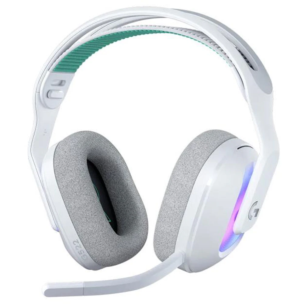 Logitech G522 LIGHTSPEED Wireless Gaming Headset with LIGHTSYNC RGB (White)