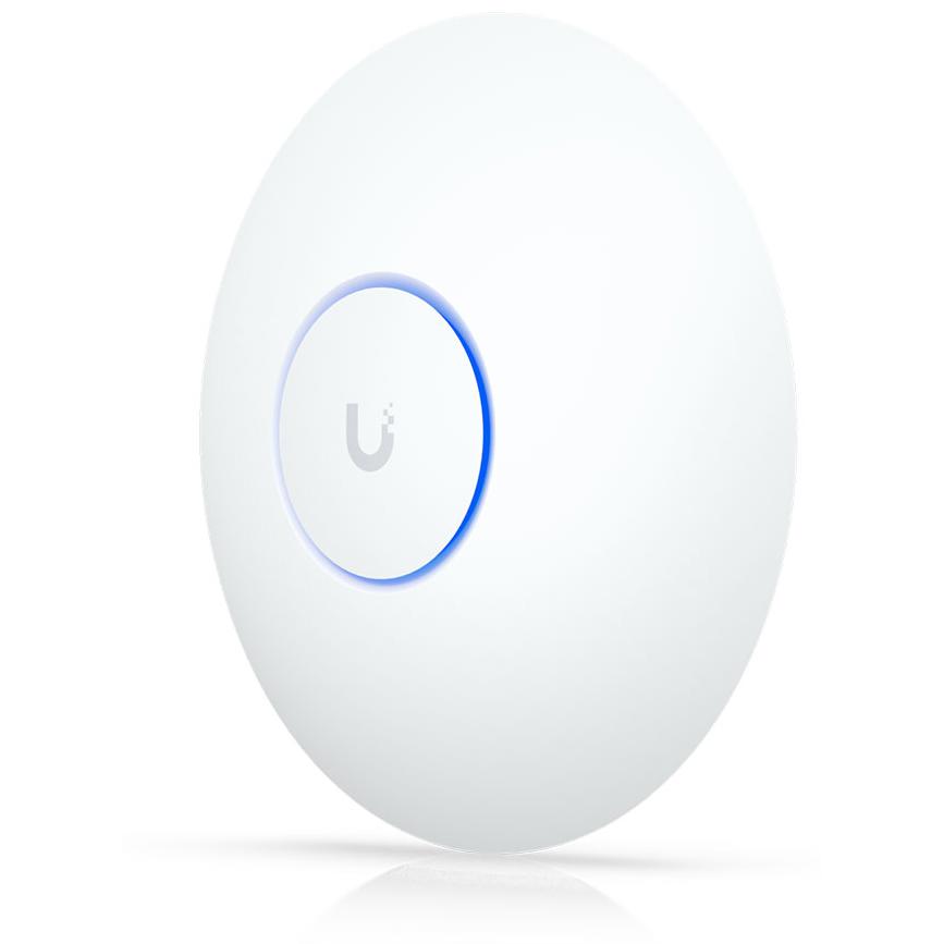 A large main feature product image of Ubiquiti UniFi U7 Long-Range Ceiling-Mounted Wi-Fi 7 Wireless Access Point