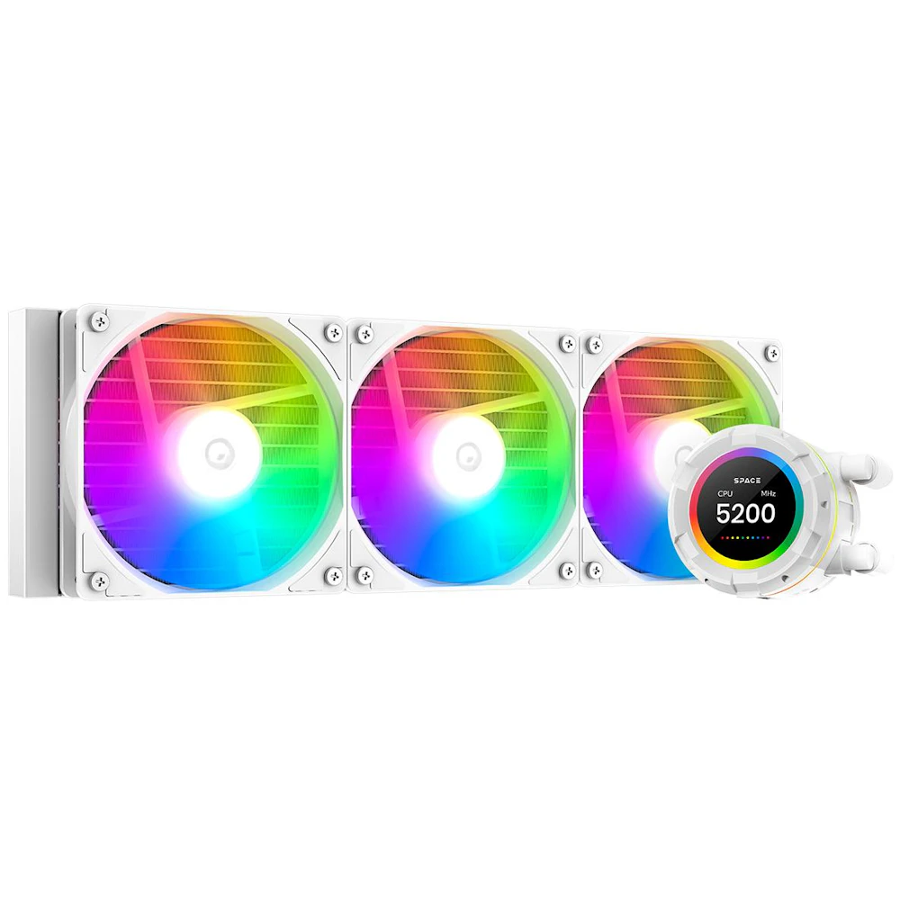 ID-COOLING SL360 XE Space LCD 360mm ARGB AIO Liquid CPU Cooler (White)