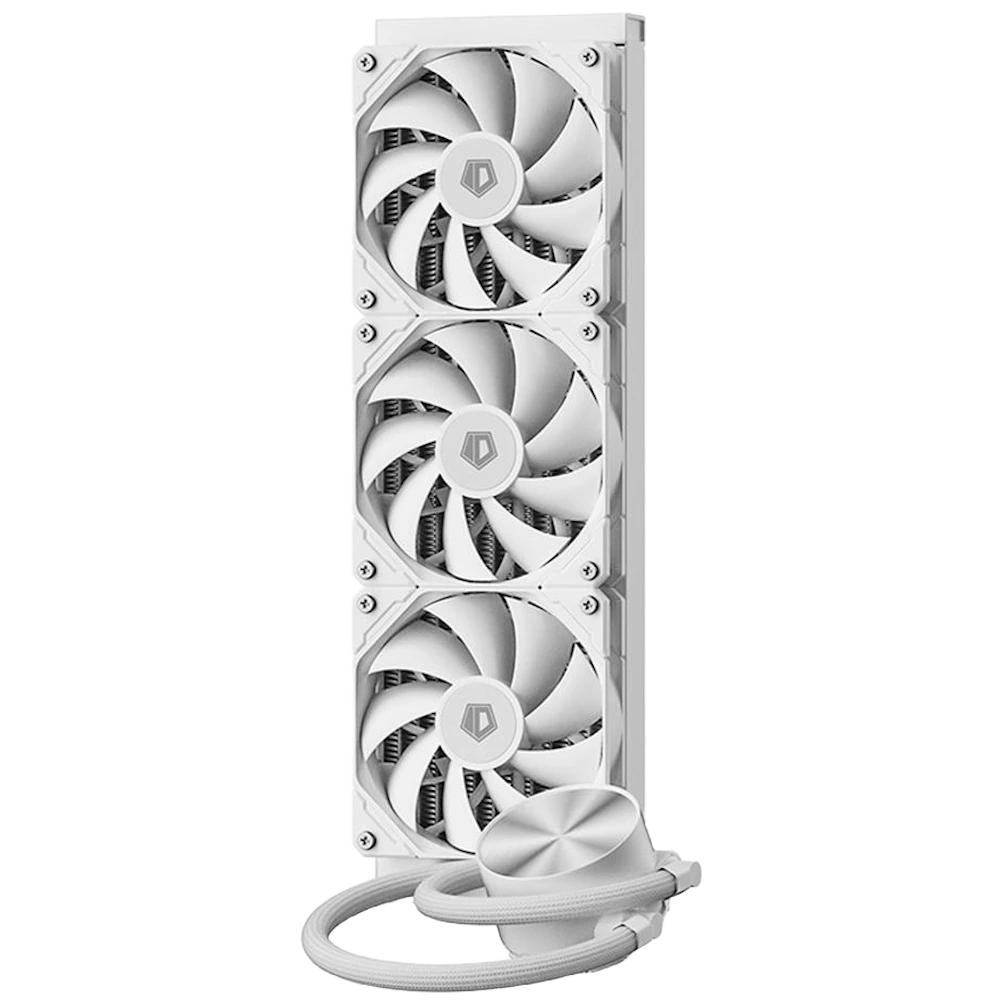 A large main feature product image of ID-COOLING FX360 PRO 360mm AIO Liquid CPU Cooler (White)