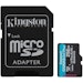 A product image of Kingston Canvas Go! Plus 256GB microSDXC U3 V30 A2 UHS-I microSD Card