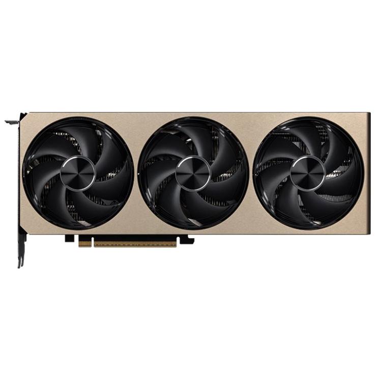 A large main feature product image of MSI GeForce RTX 5070 Ti Inspire 3X OC 16GB GDDR7
