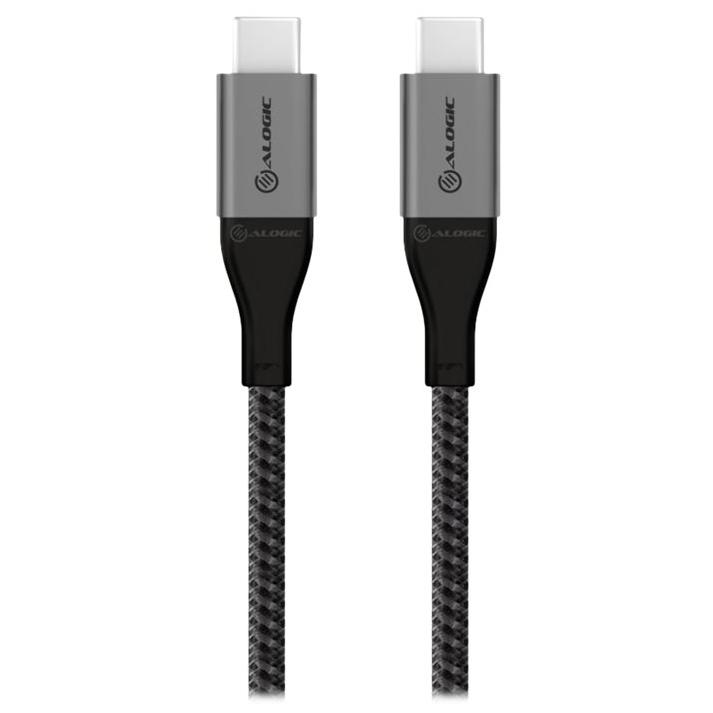 A large main feature product image of ALOGIC Super Ultra USB 2.0 USB-C to USB-C 30cm Cable - Space Grey