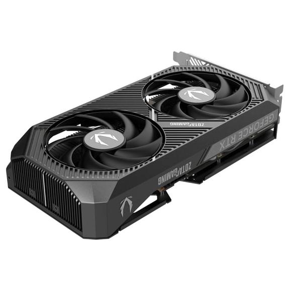 A large main feature product image of ZOTAC Gaming GeForce RTX 5060 AMP 8GB GDDR7