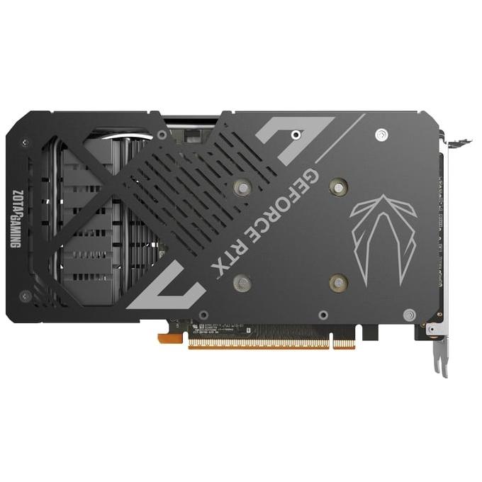 A large main feature product image of ZOTAC Gaming GeForce RTX 5060 AMP 8GB GDDR7