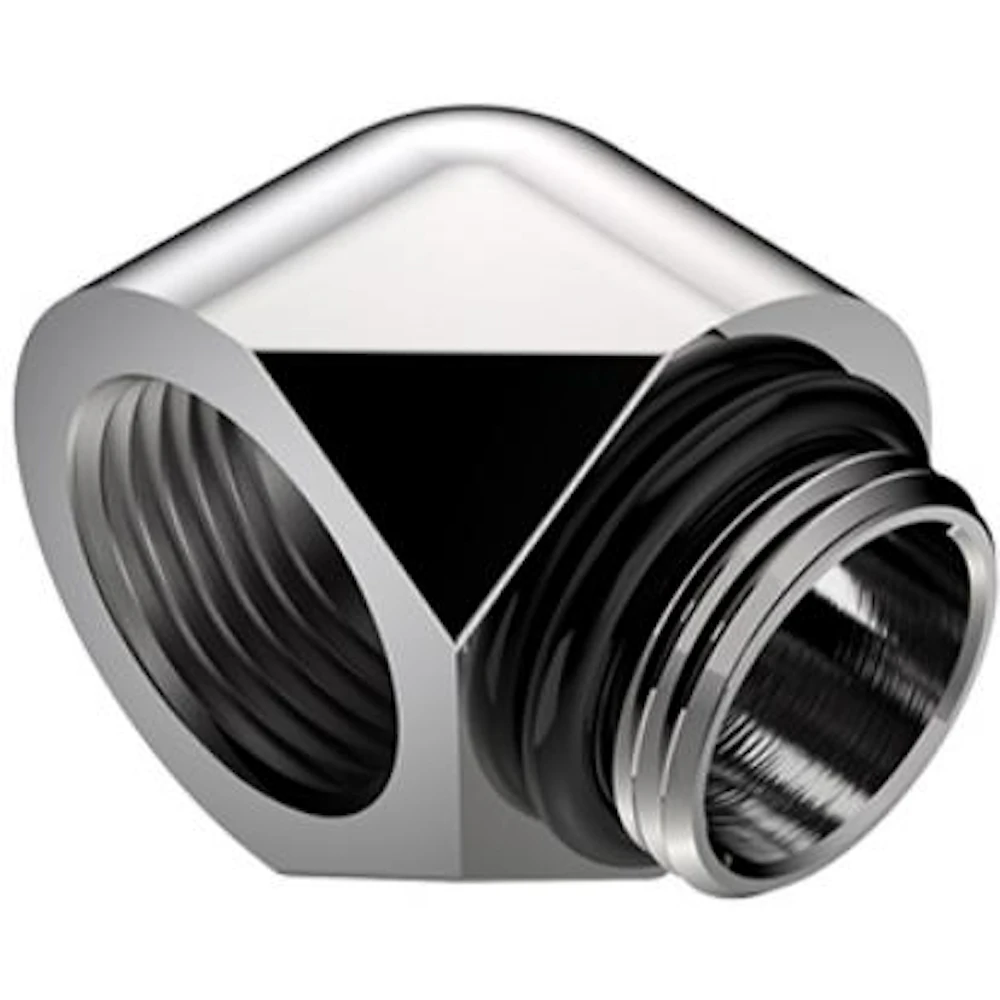 Bykski G1/4" Compact 90 Degree Fitting (Silver)