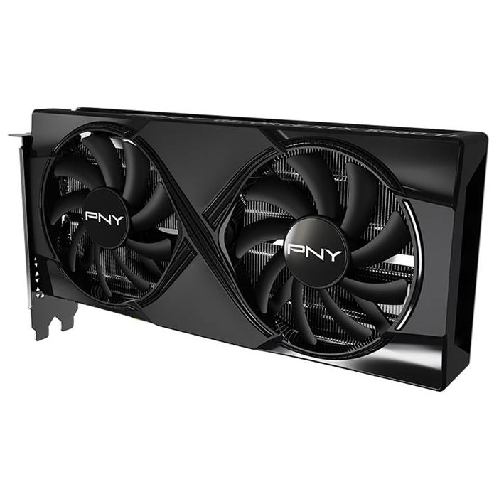 A large main feature product image of PNY GeForce RTX 5060 Ti Dual Fan OC 8GB GDDR7