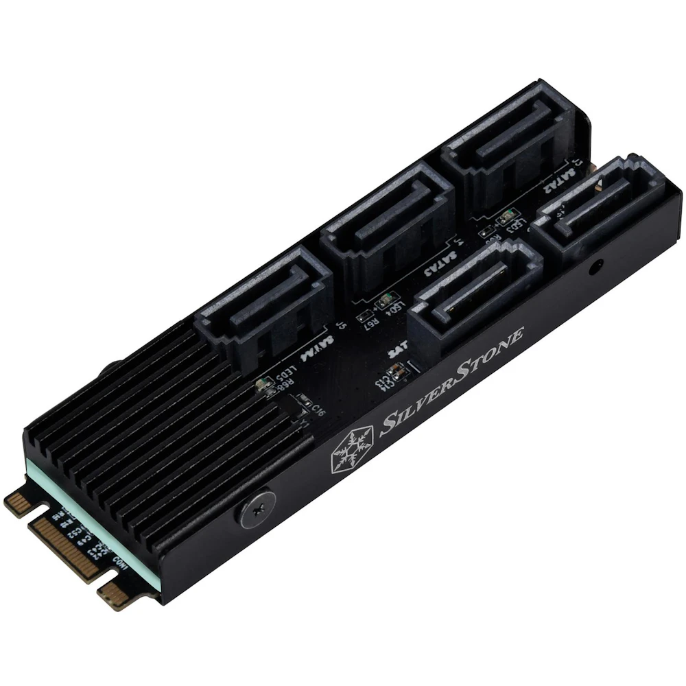 SilverStone ECS07 5-Port SATA 3 M.2 Expansion Card