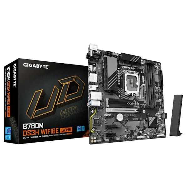 Gigabyte B760M DS3H WiFi6E GEN5 LGA1700 mATX Desktop Motherboard
