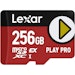 A product image of Lexar PLAY PRO 256GB microSDXC Express V30 UHS-I microSD Card