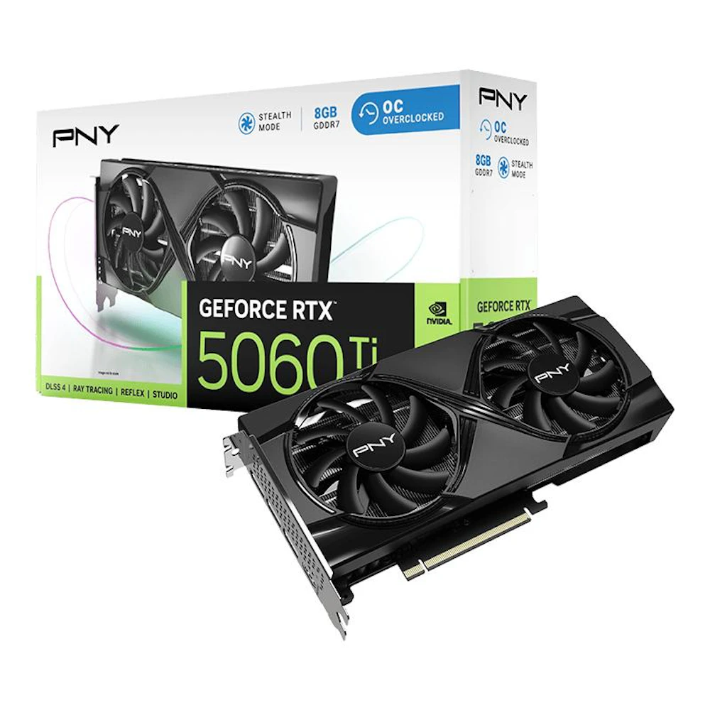PNY GeForce RTX 5060 Ti Dual Fan OC 8GB GDDR7