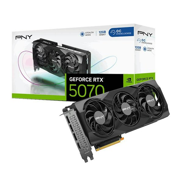 PNY GeForce RTX 5070 Triple Fan OC 12GB GDDR7