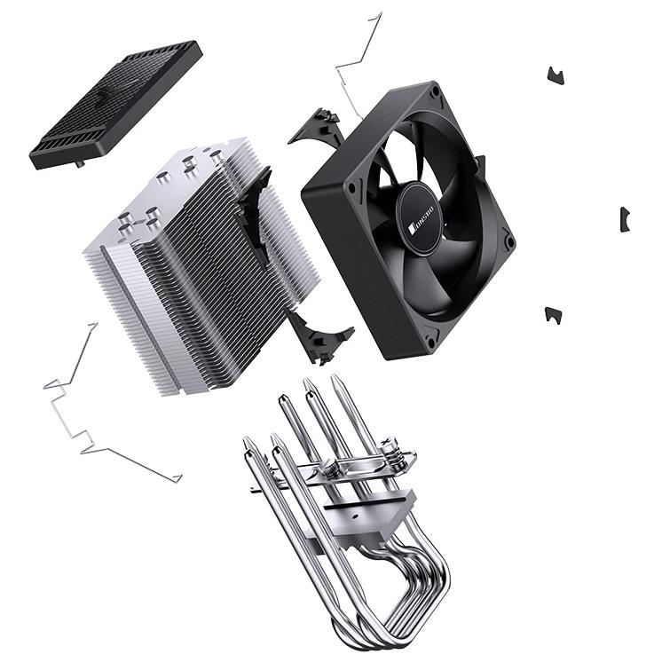 A large main feature product image of Jonsbo CR-1400 EVO 92mm CPU Cooler
