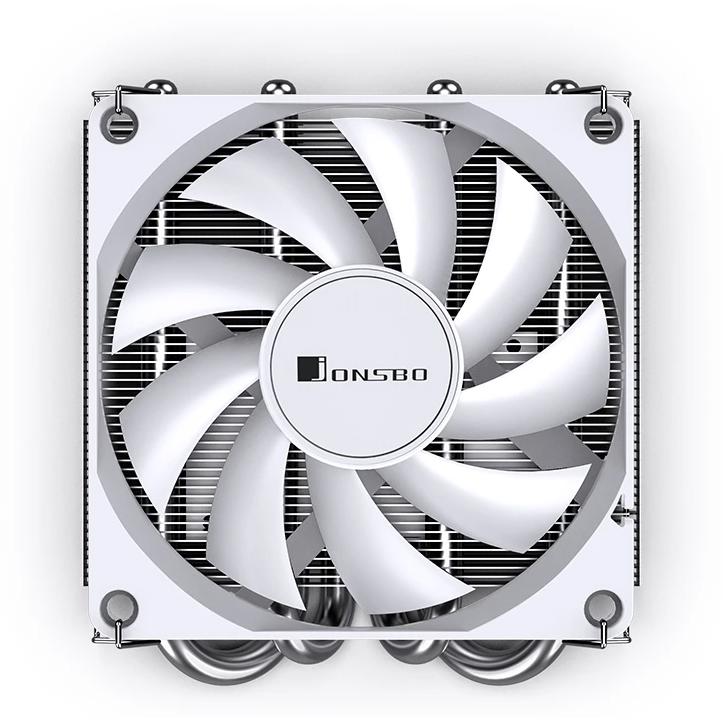 A large main feature product image of Jonsbo HP-400S Low Profile CPU Cooler (White)