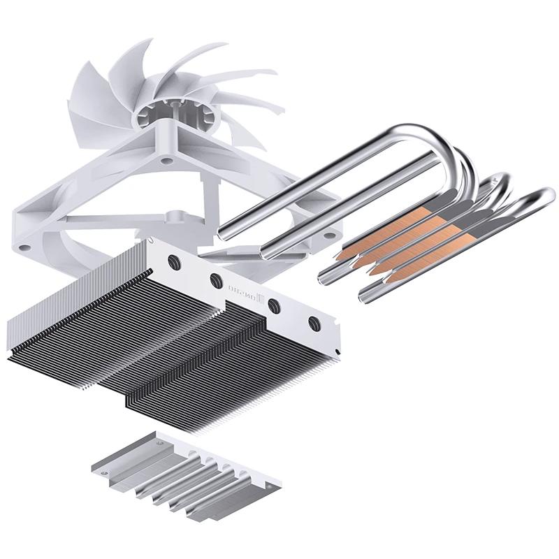 A large main feature product image of Jonsbo HP-400S Low Profile CPU Cooler (White)