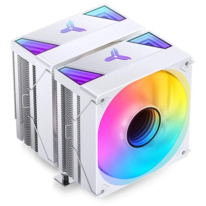 A large main feature product image of Jonsbo CR-3000 ARGB Dual-Tower CPU Cooler (White)