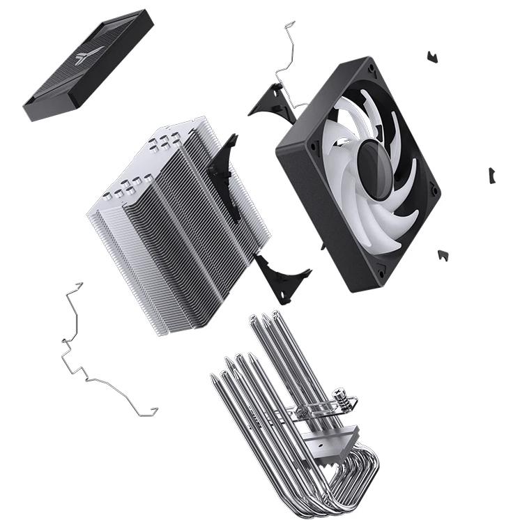 A large main feature product image of Jonsbo CR-1000 V2 PRO ARGB CPU Cooler (Black)