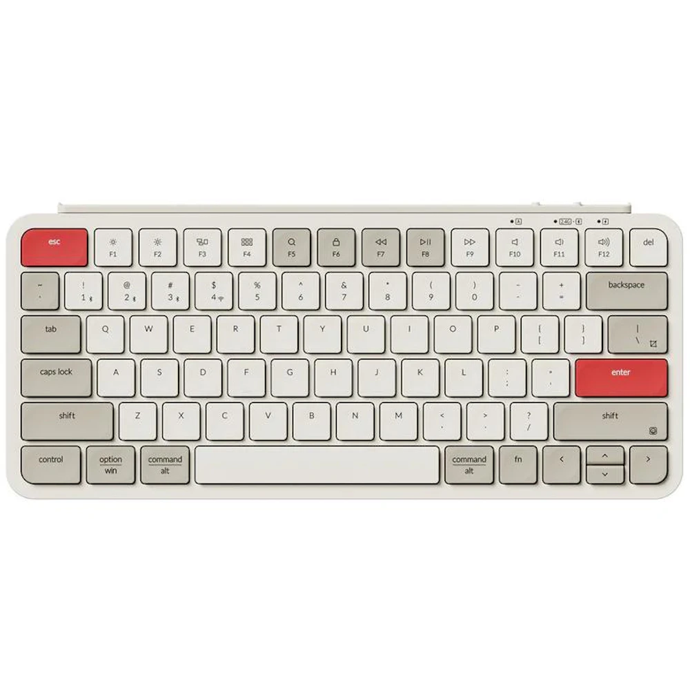 Keychron B1 Pro - Ultra-Slim Wireless Keyboard (Retro Red)