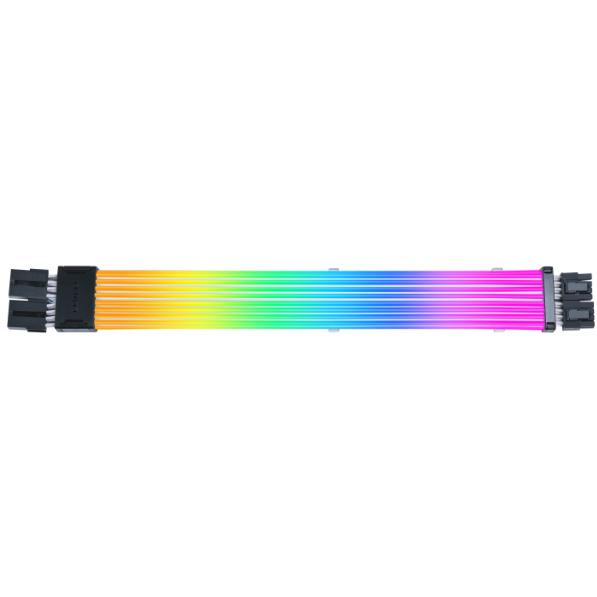 A large main feature product image of Lian Li Strimer Wireless GPU 3x8-Pin PCIe ARGB LED Extension Cable