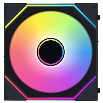 A large main feature product image of Lian Li UNI FAN SL120 Infinity Wireless - 120mm Modular Fan (Black)