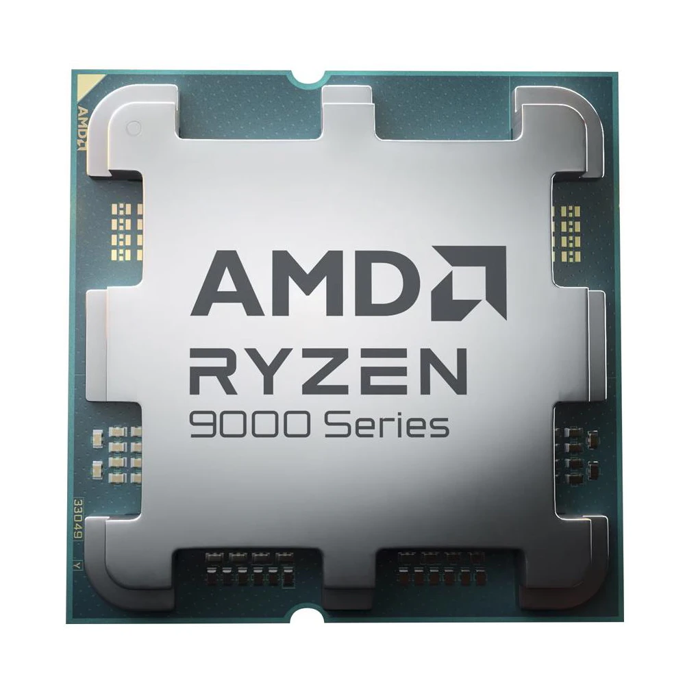 A large main feature product image of #PLESYSTEMONLY AMD Ryzen 7 9800X3D 8 Core 16 Thread Up to 5.20GHz AM5 - No HSF Tray CPU