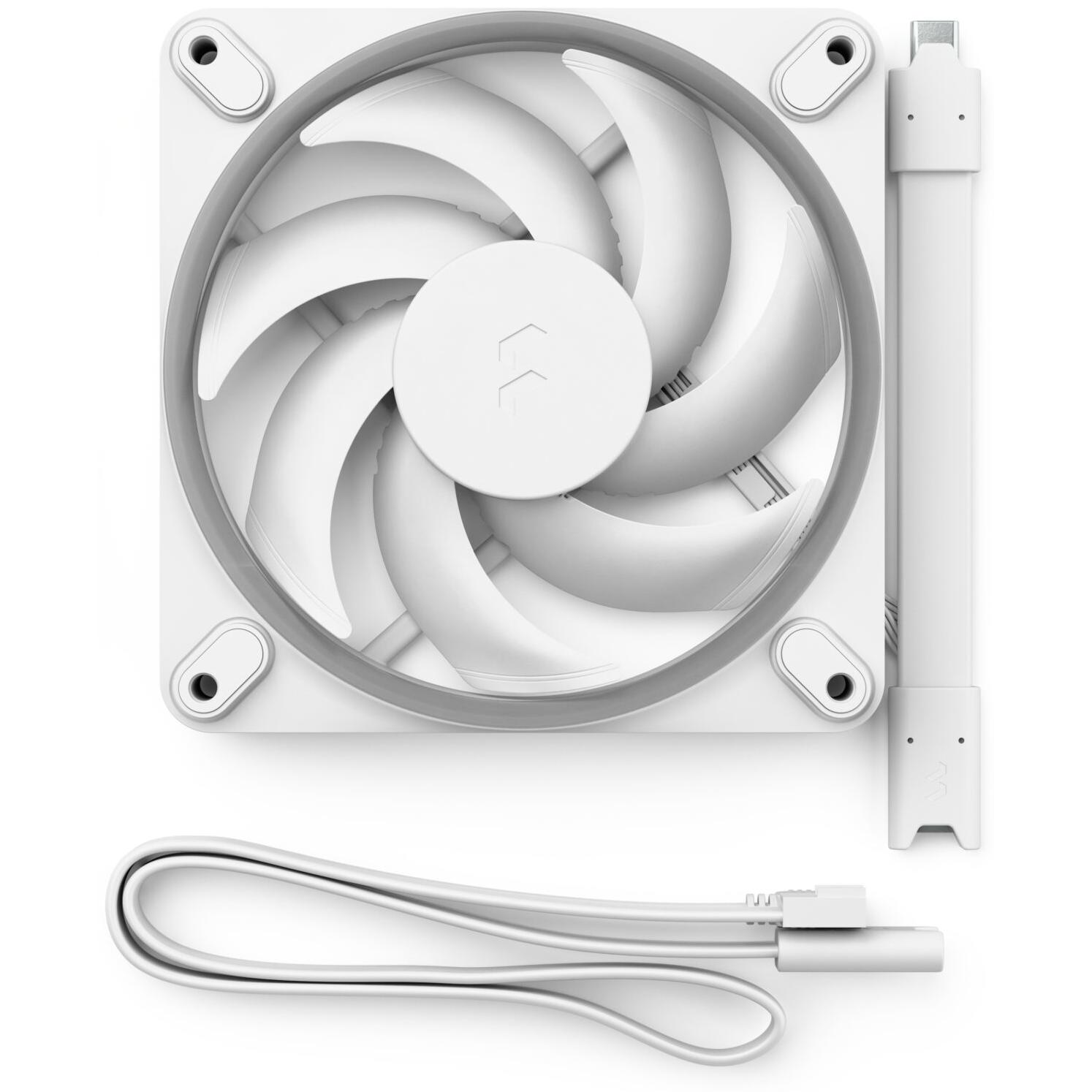 A large main feature product image of Fractal Design Momentum 12 RGB - 120mm LCP Case Fan (White)