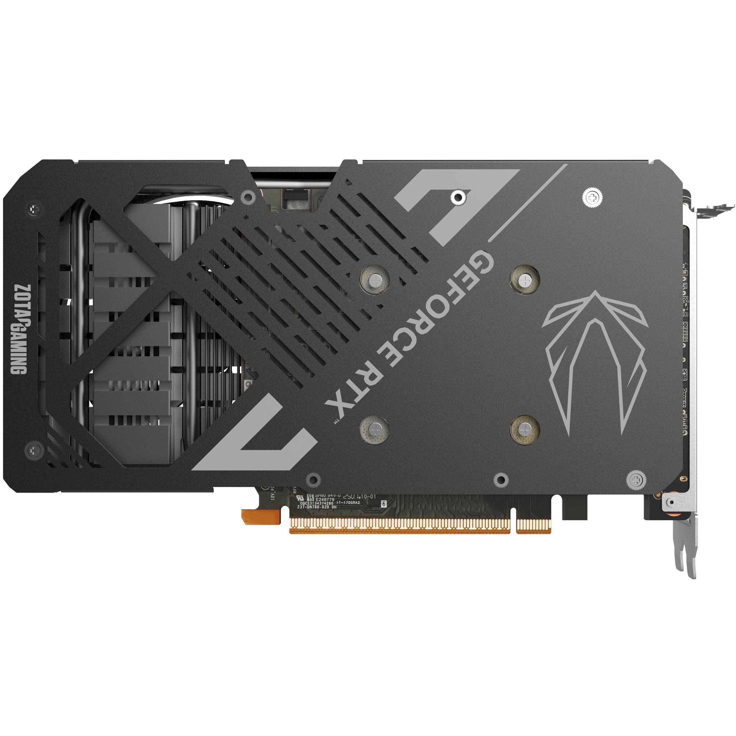 A large main feature product image of ZOTAC Gaming GeForce RTX 5050 Twin Edge OC 8GB GDDR6