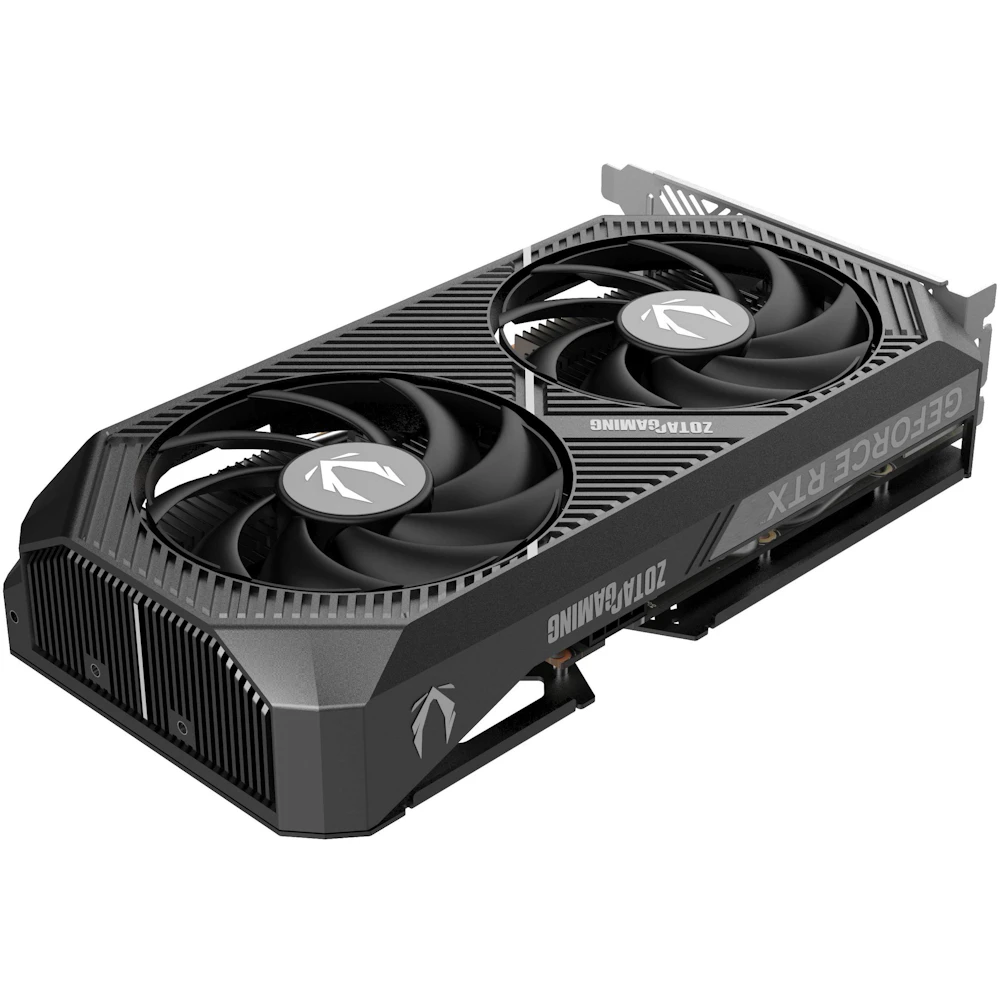 A large main feature product image of ZOTAC Gaming GeForce RTX 5050 Twin Edge OC 8GB GDDR6