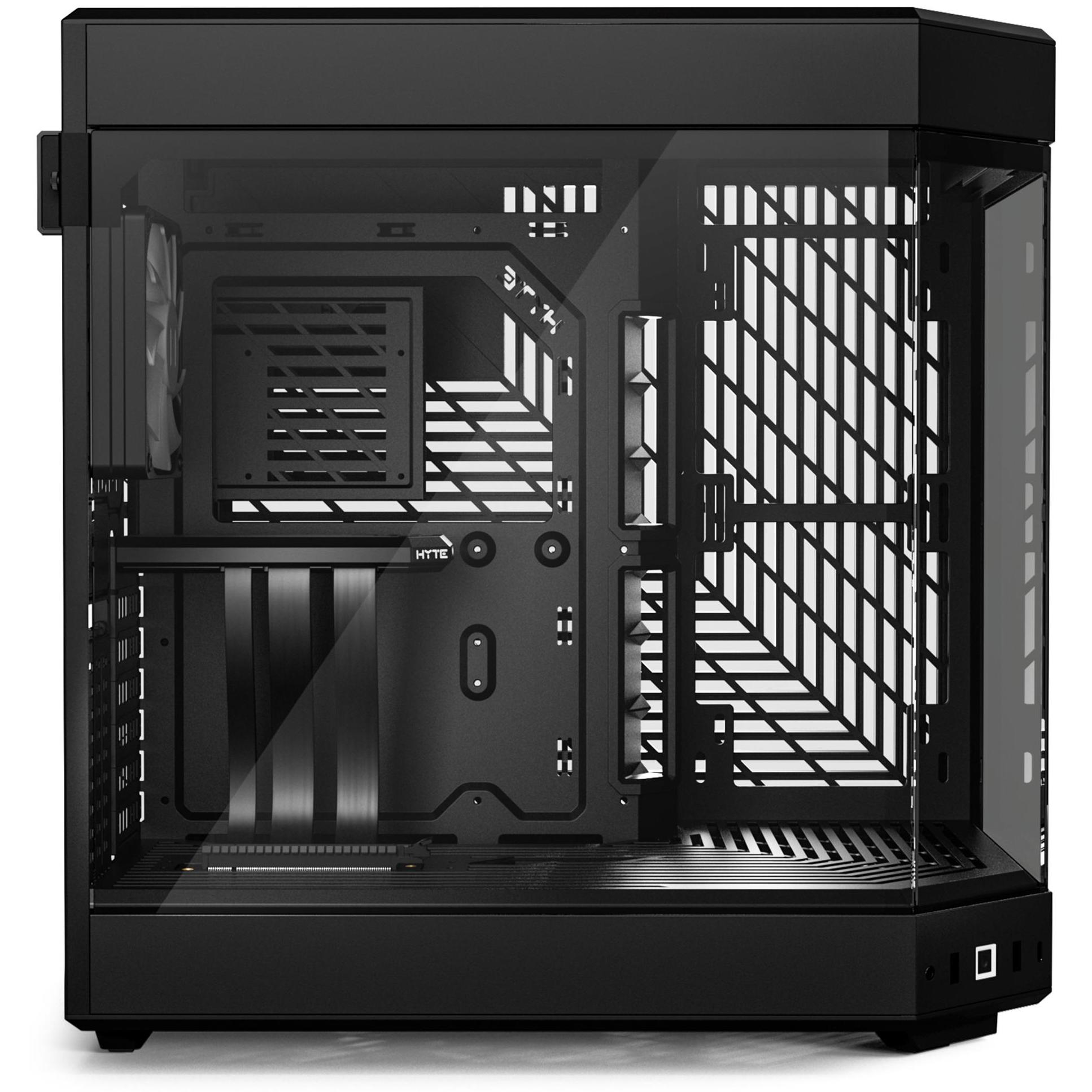 A large main feature product image of HYTE Y60 Tempered Glass Mid Tower Case (Pitch Black)