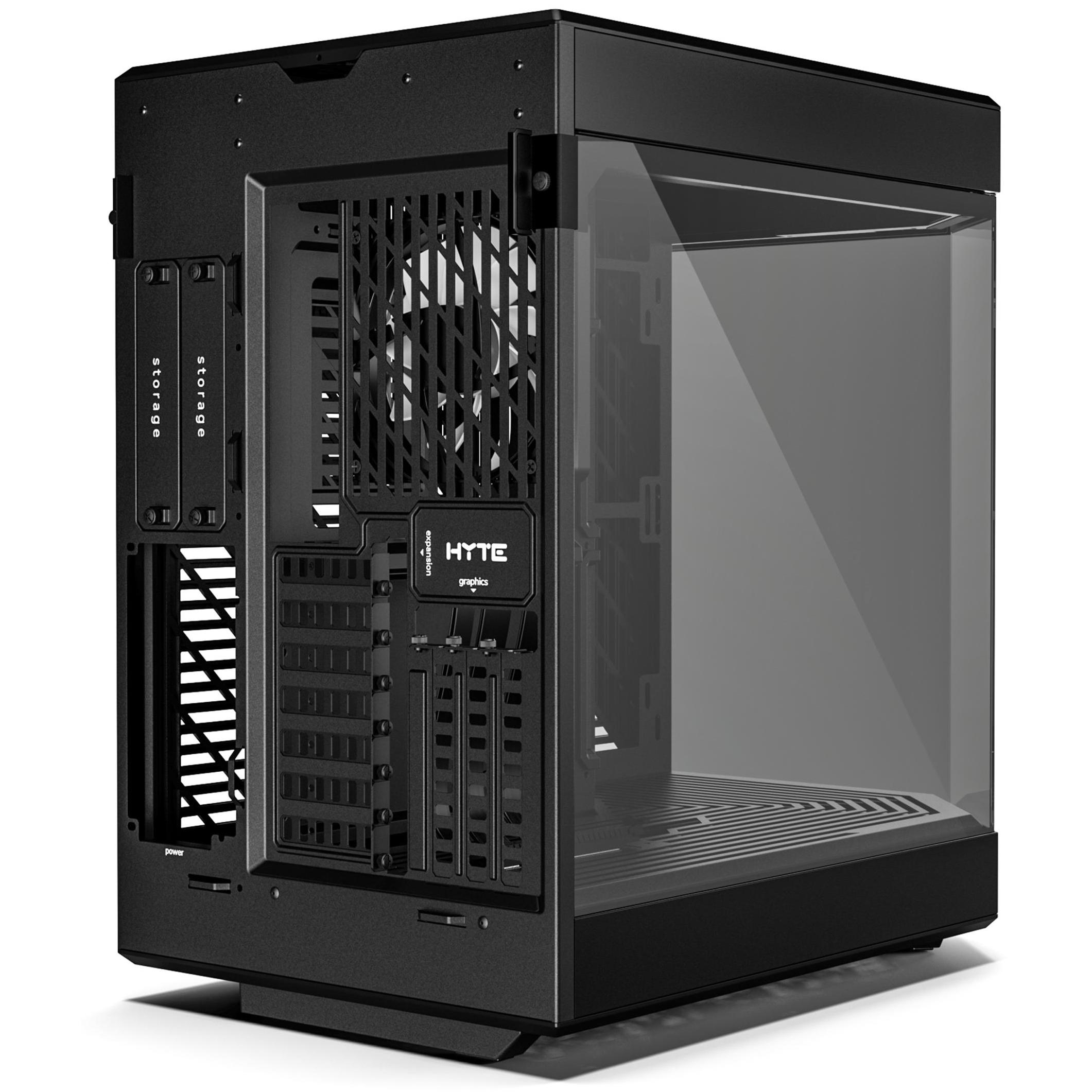 A large main feature product image of HYTE Y60 Tempered Glass Mid Tower Case (Pitch Black)