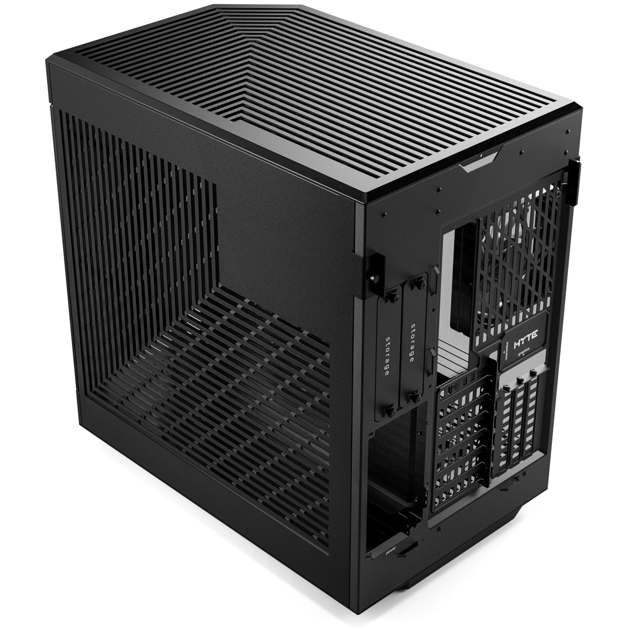 A large main feature product image of HYTE Y60 Tempered Glass Mid Tower Case (Pitch Black)