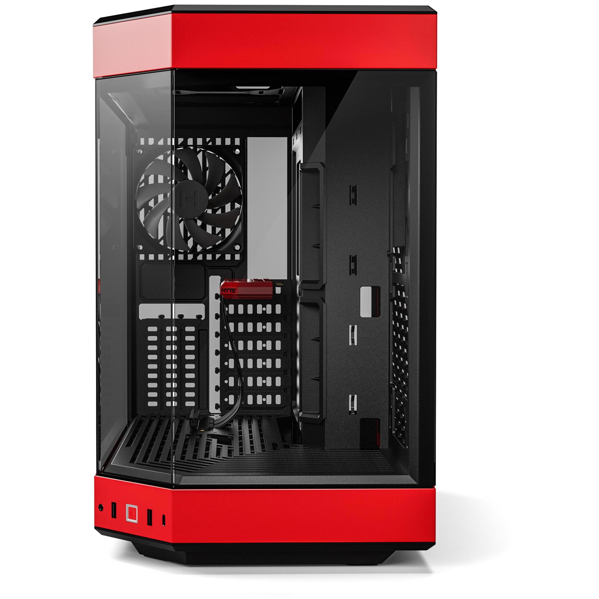 A large main feature product image of HYTE Y60 Tempered Glass Mid Tower Case (Black Cherry)